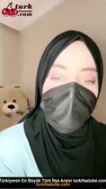 Türbanlı Boncuk ifşa pijamalı yayın
