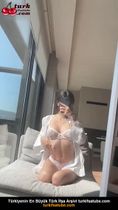 Zeydcarey ifşa Ayna karşısında dildoya oturdu